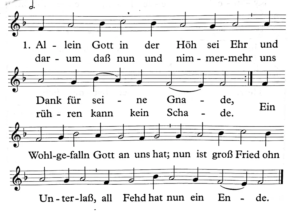 Lied: Allein Gott